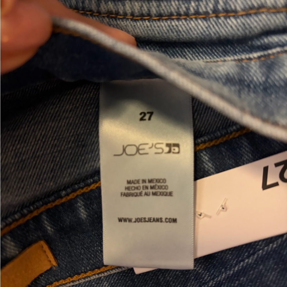 Joe's Jeans Blue Flare Wide-Leg Jeans size 27 NWT. Style model Goldie. - Picture 4 of 5